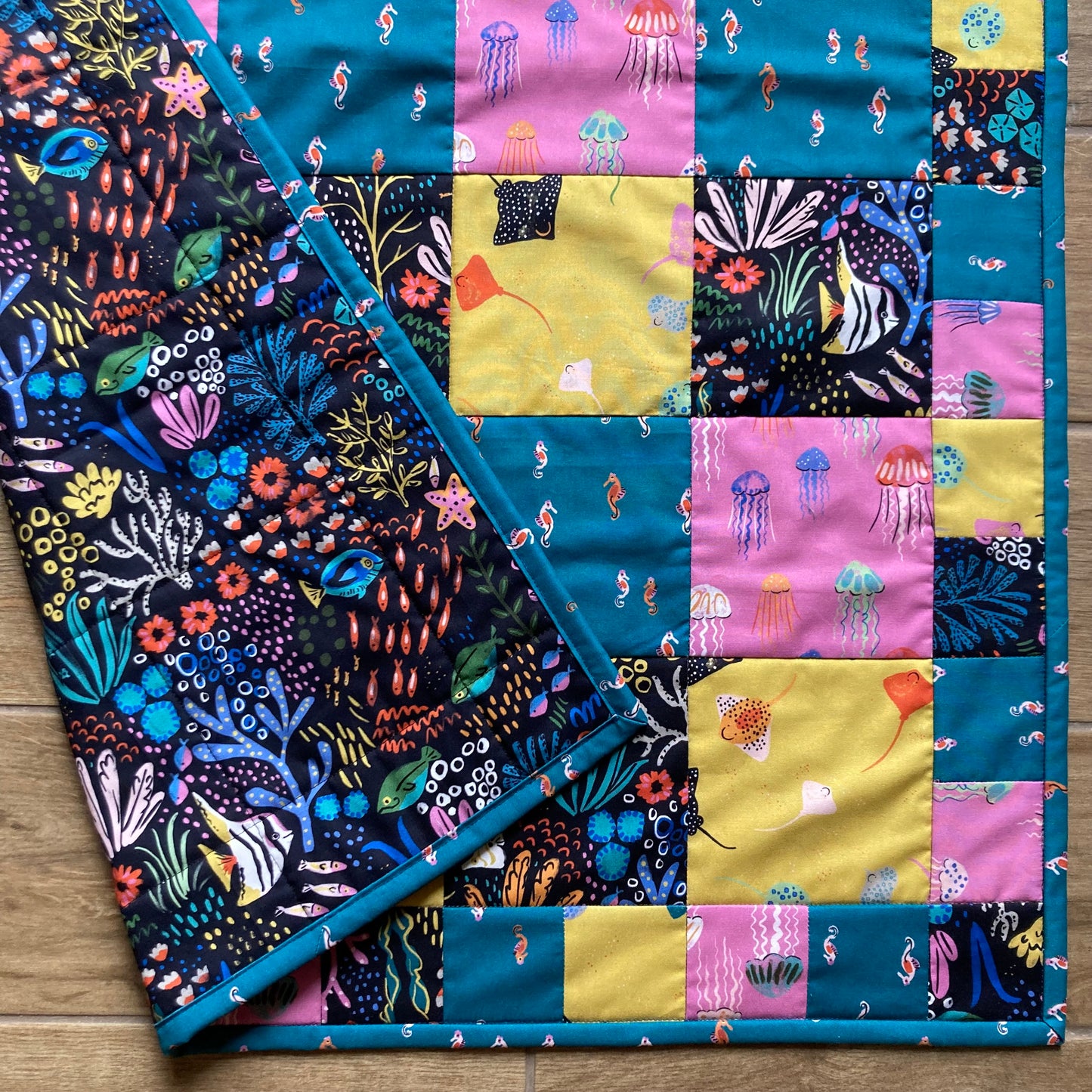 Aquatic Paradise - Baby Quilt/ Lap Quilt - Sewing Kit
