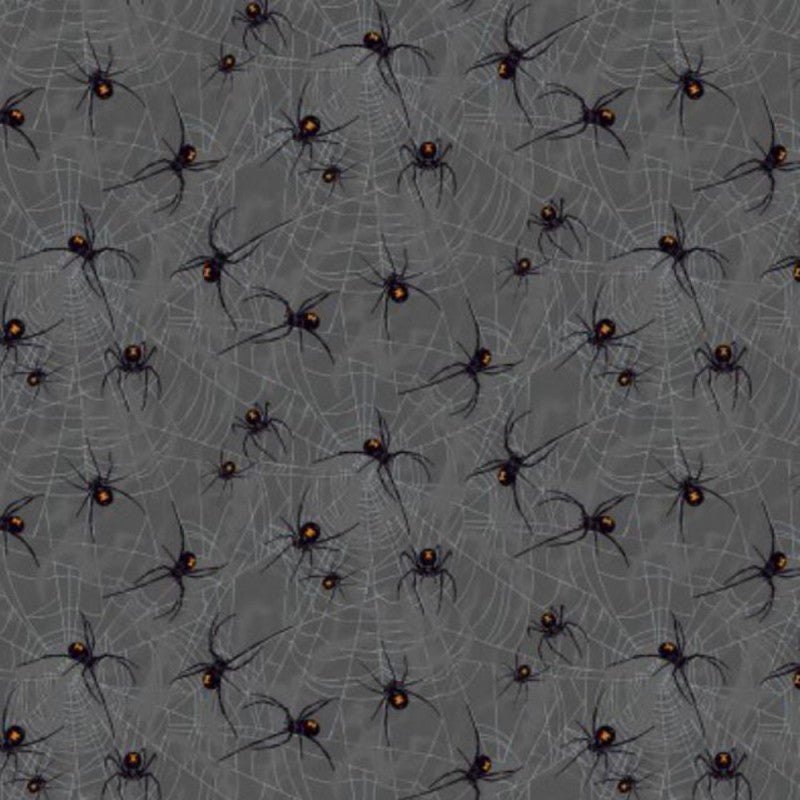 Makower – Mystery Manor - Spider Webs - Grey