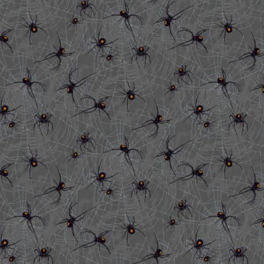 Makower – Mystery Manor - Spider Webs - Grey