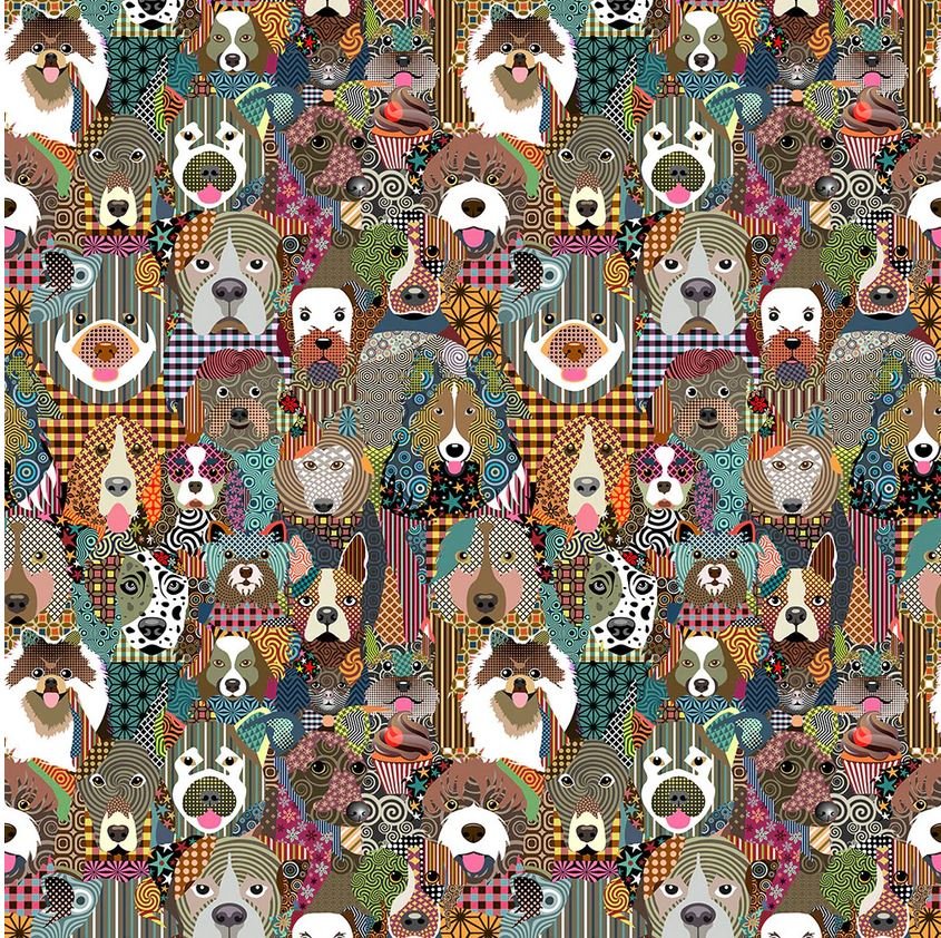 Life is Better With a Dog Fabric Collection - Lanre Adefioye