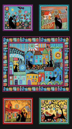 Folktown Cats Fabric Collection - Karla Gerard
