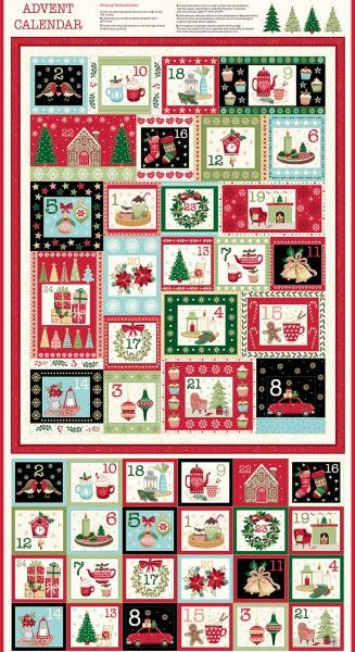 Makower - Cosy Home Advent Calendar Panel