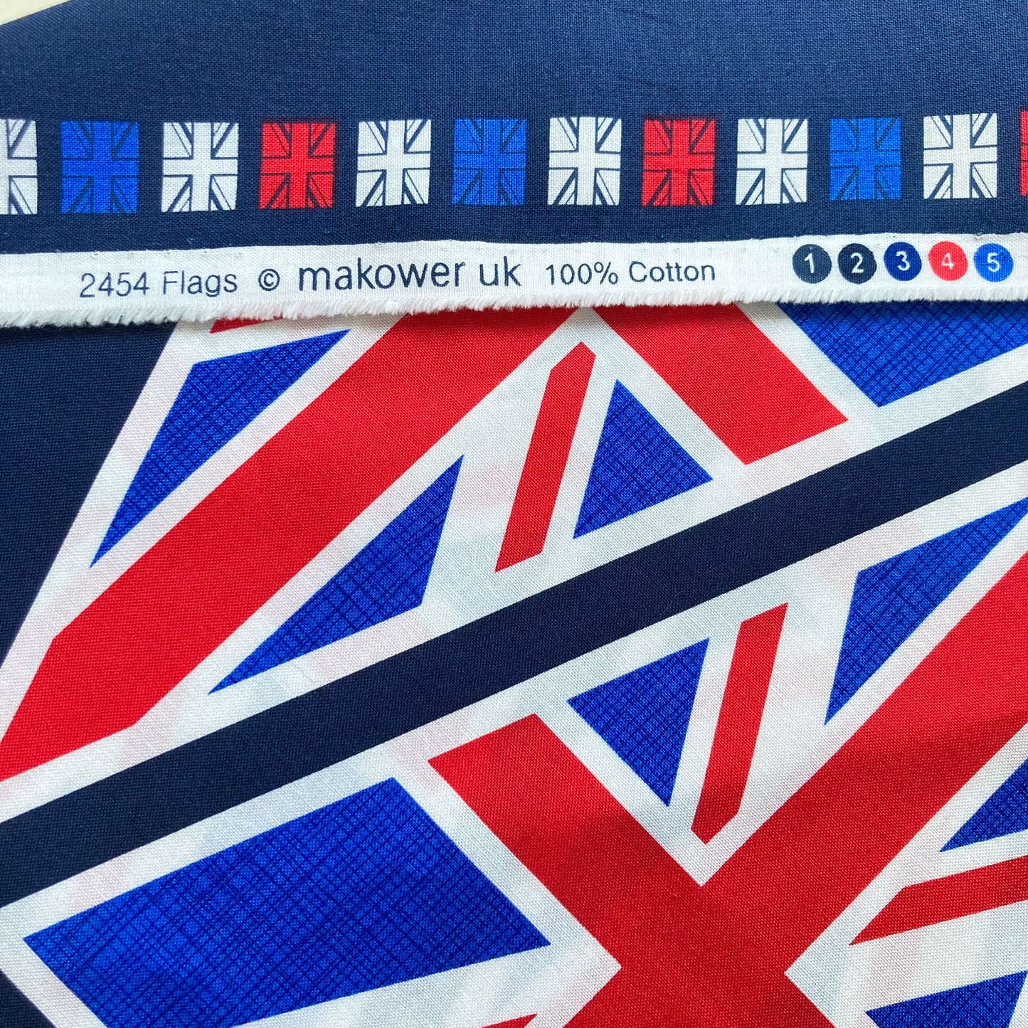 Makower - Union Jack - Bunting Panel