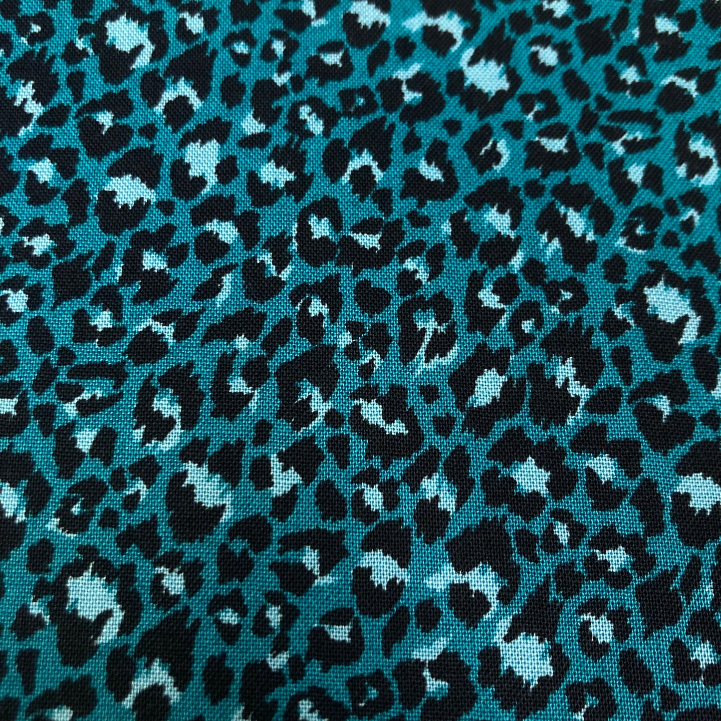 Makower - Jewel Tones - Leopard - Turquoise