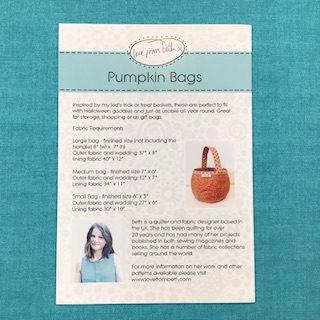 Pumpkin Bags Pattern - Love From Beth
