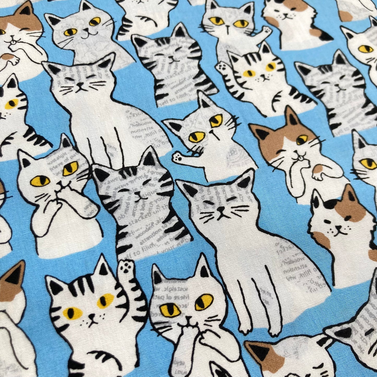 Waving Cats - Blue