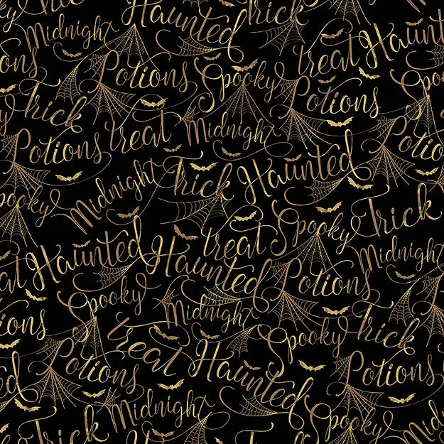 Makower – Mystery Manor - Spooky Words - Black