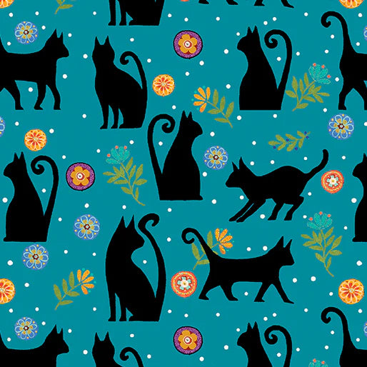 Folktown Cats Fabric Collection - Karla Gerard