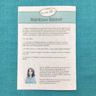 Rainbow Basket Pattern - Love From Beth