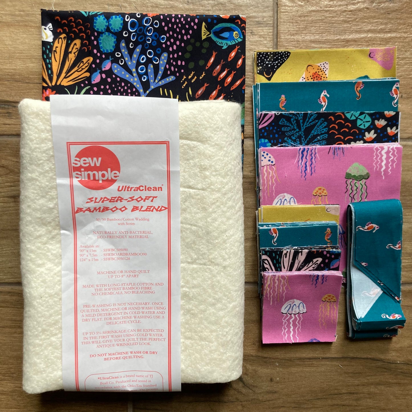 Aquatic Paradise - Baby Quilt/ Lap Quilt - Sewing Kit