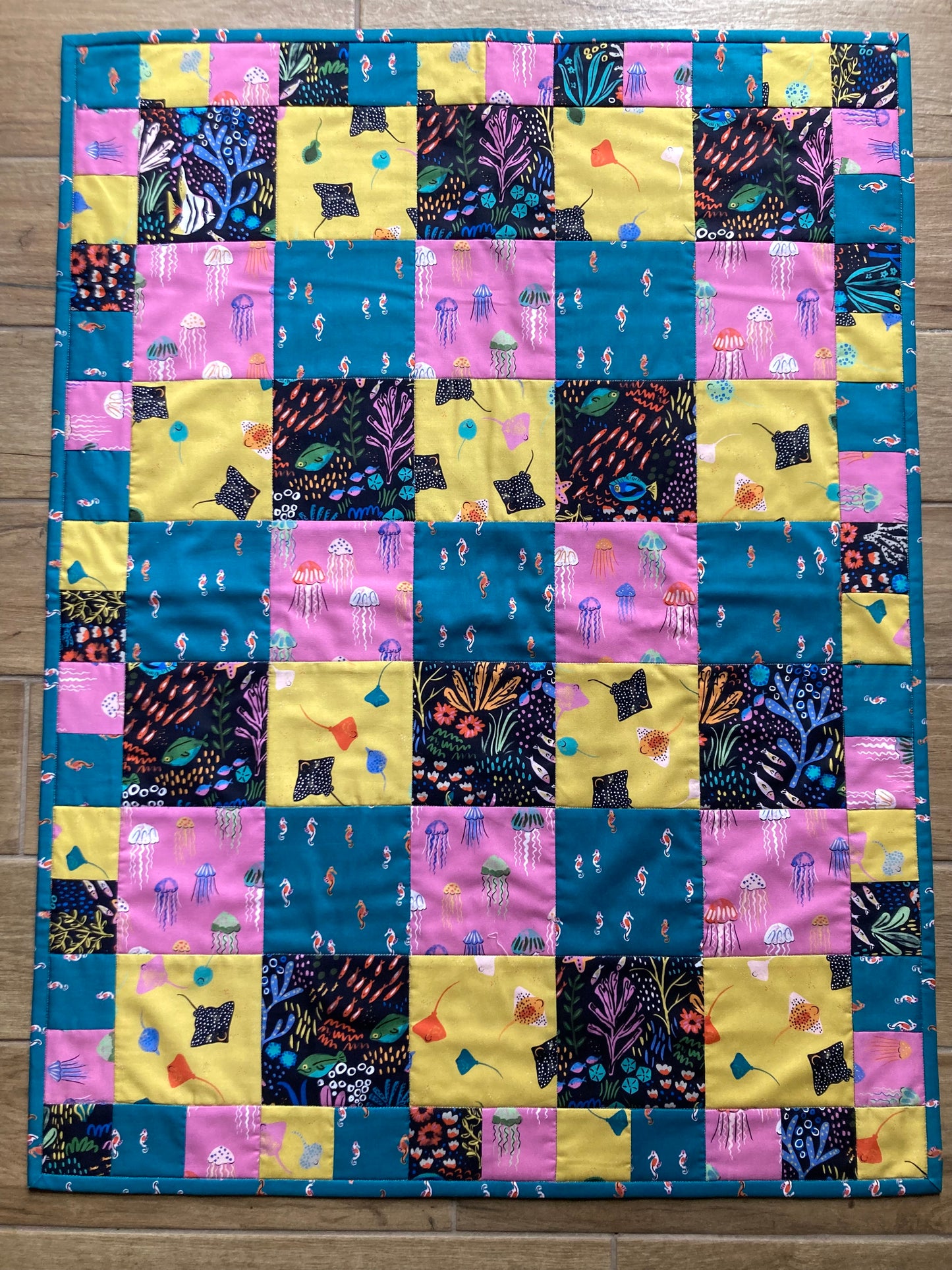 Aquatic Paradise - Baby Quilt/ Lap Quilt - Sewing Kit