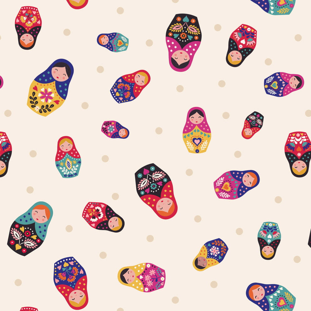 Lewis & Irene - Little Matryoshka Fabric Collection