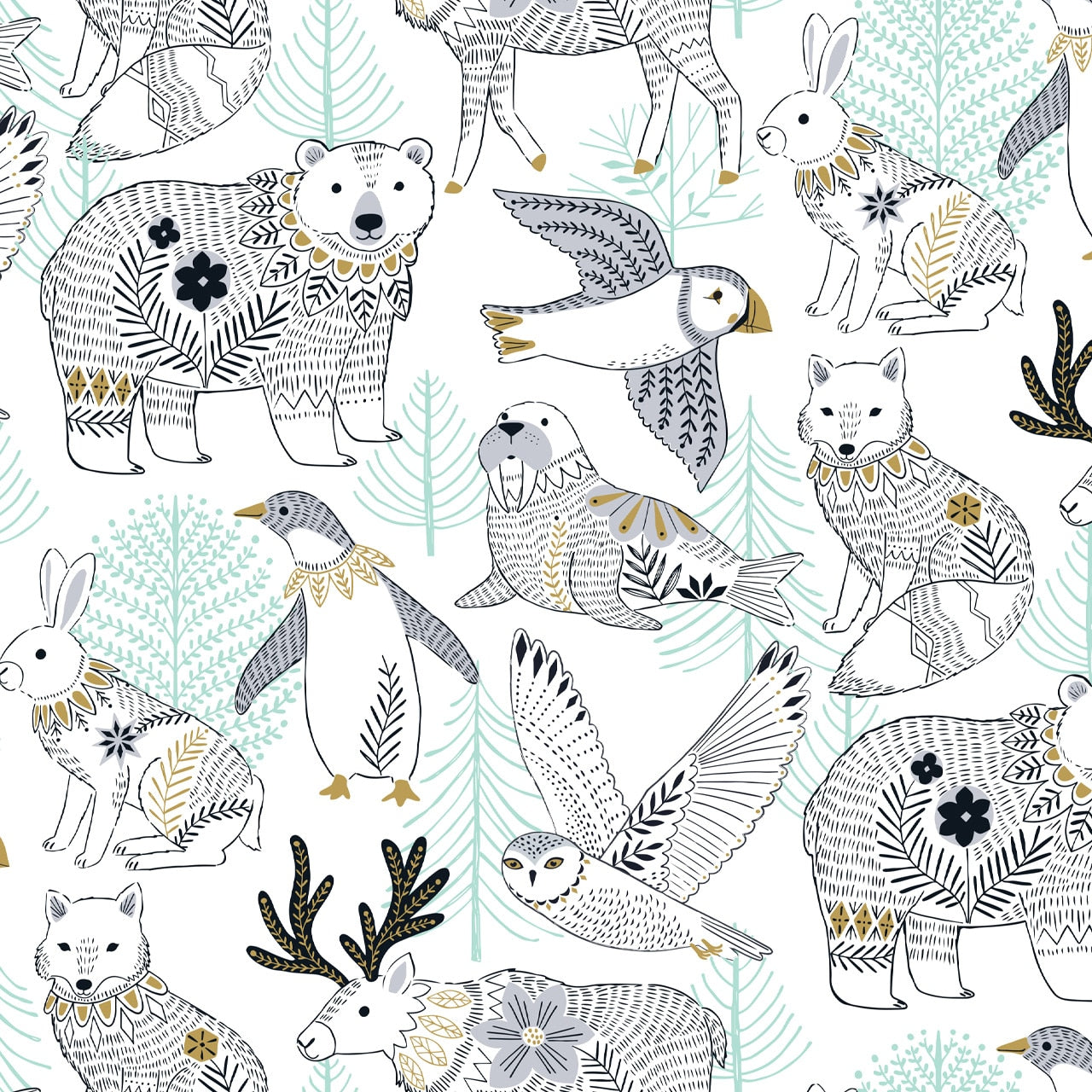 Arctic - Bethan Janine - Dashwood Studios Fabric