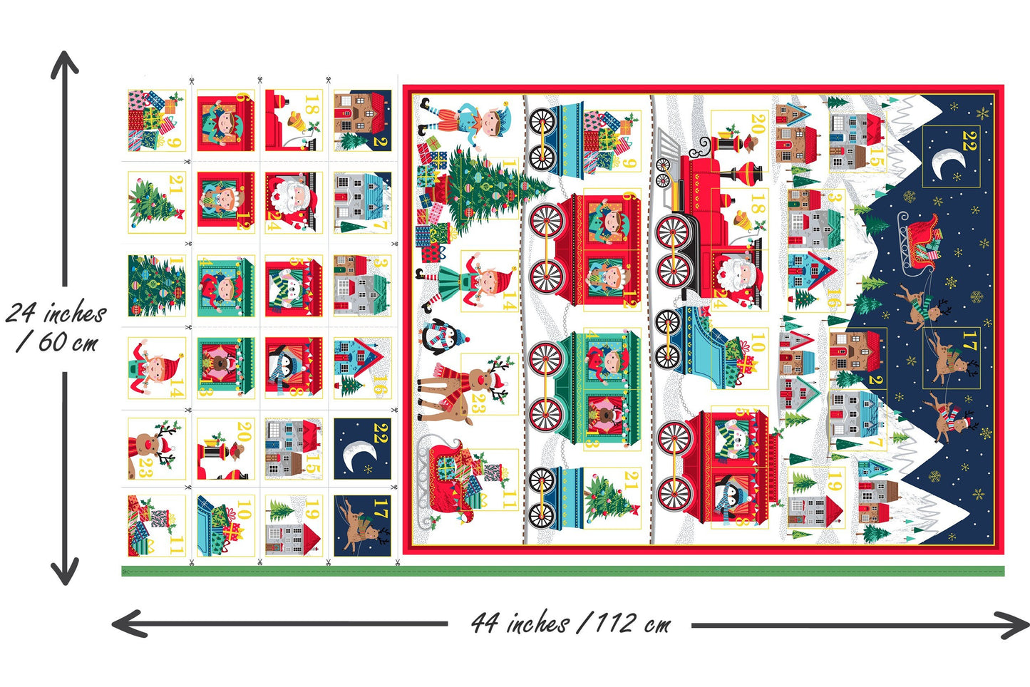 Santa Express - Advent Calendar Panel - Makower