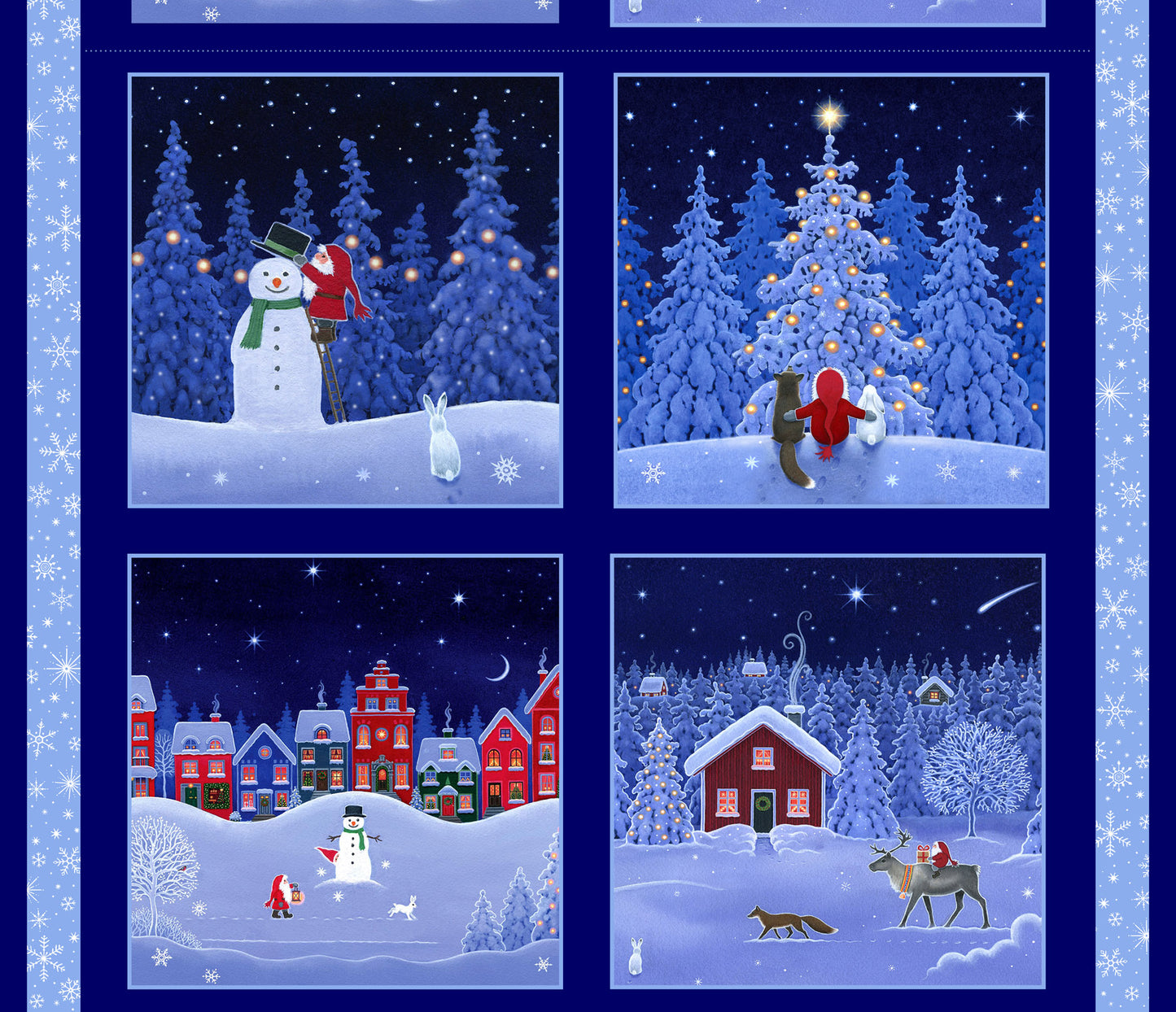 Lewis & Irene - Tomten's Forest Friends Cushion Panel