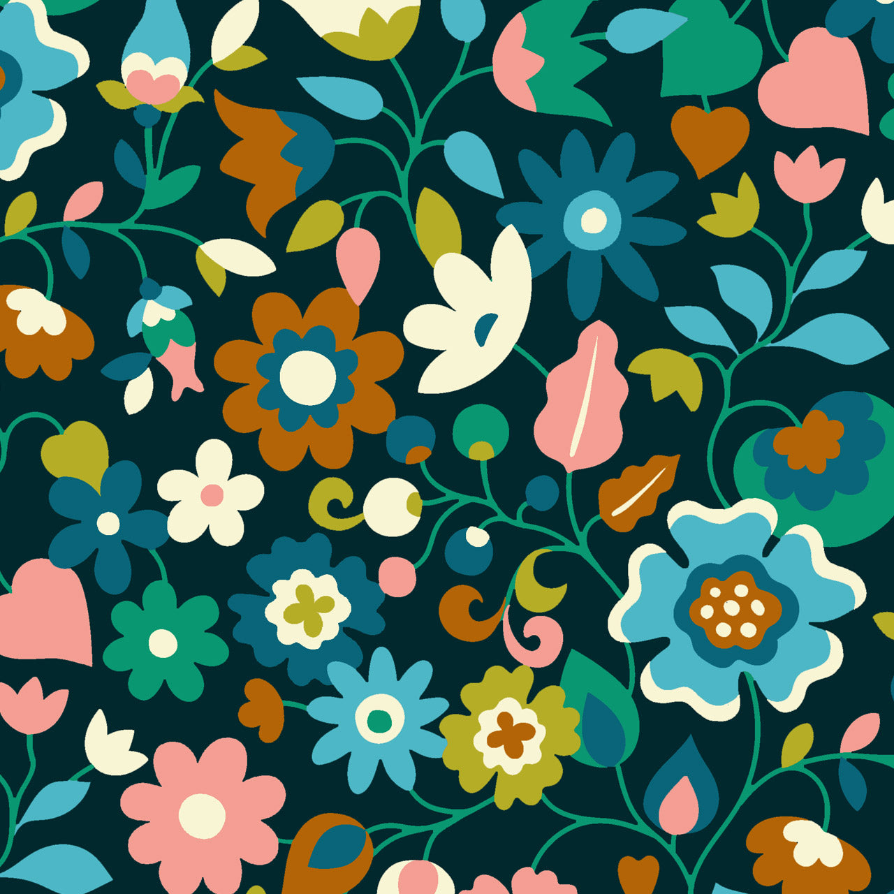 Corduroy - Florali - Sholto Drumlanrig - Teal