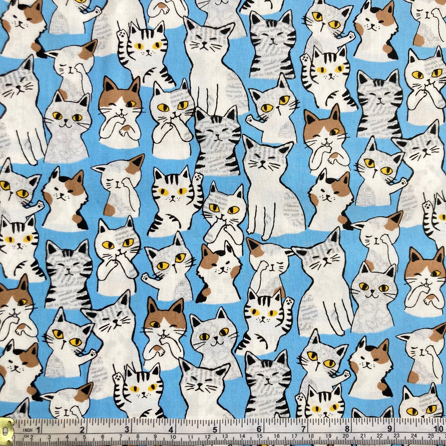Waving Cats - Blue