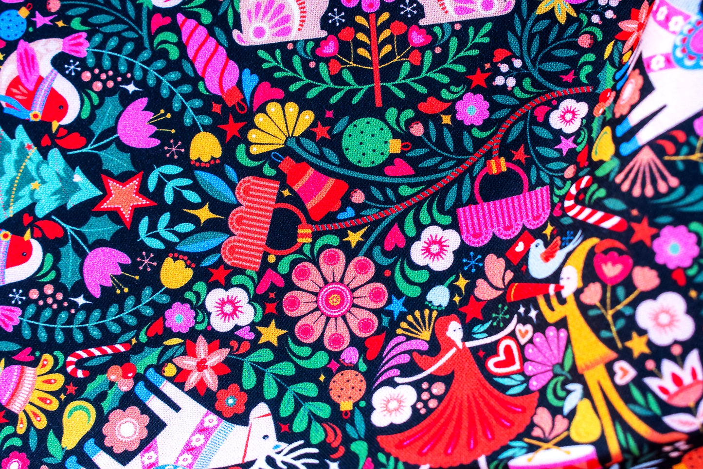 Deck the Halls - Christmas Fabric - Thread and Ink