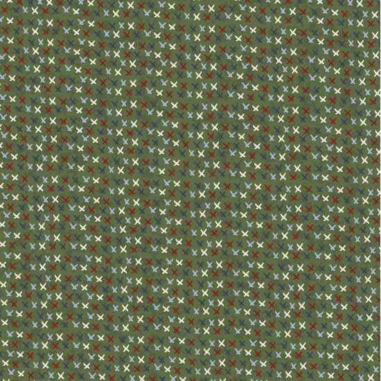 Peace and Joy Christmas Fabric - Lynette Anderson - Crosses