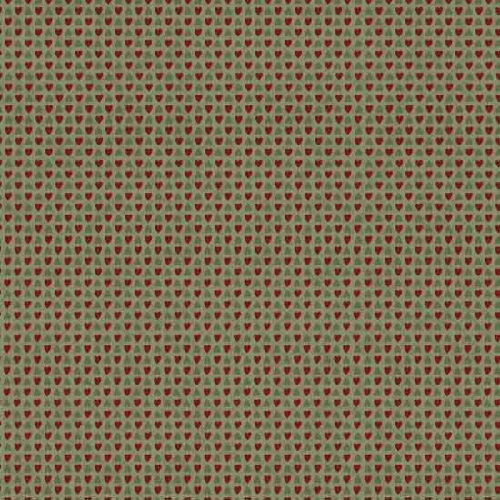 peace and joy christmas fabric by lynette anderson. hearts on pine green
