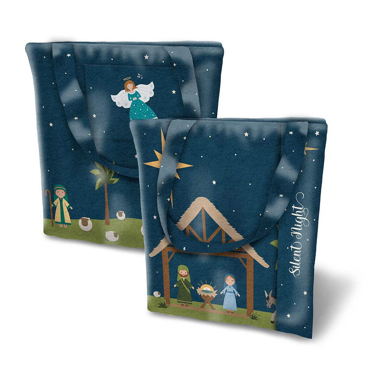 The Silent Night Nativity Felt Doll and Bag Set Panel