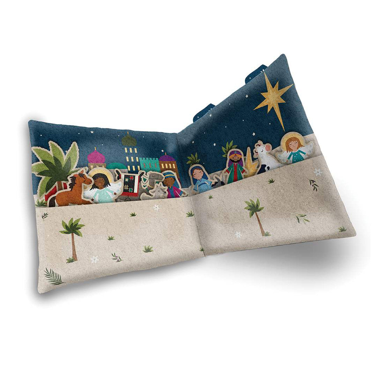 The Silent Night Nativity Felt Doll and Bag Set Panel