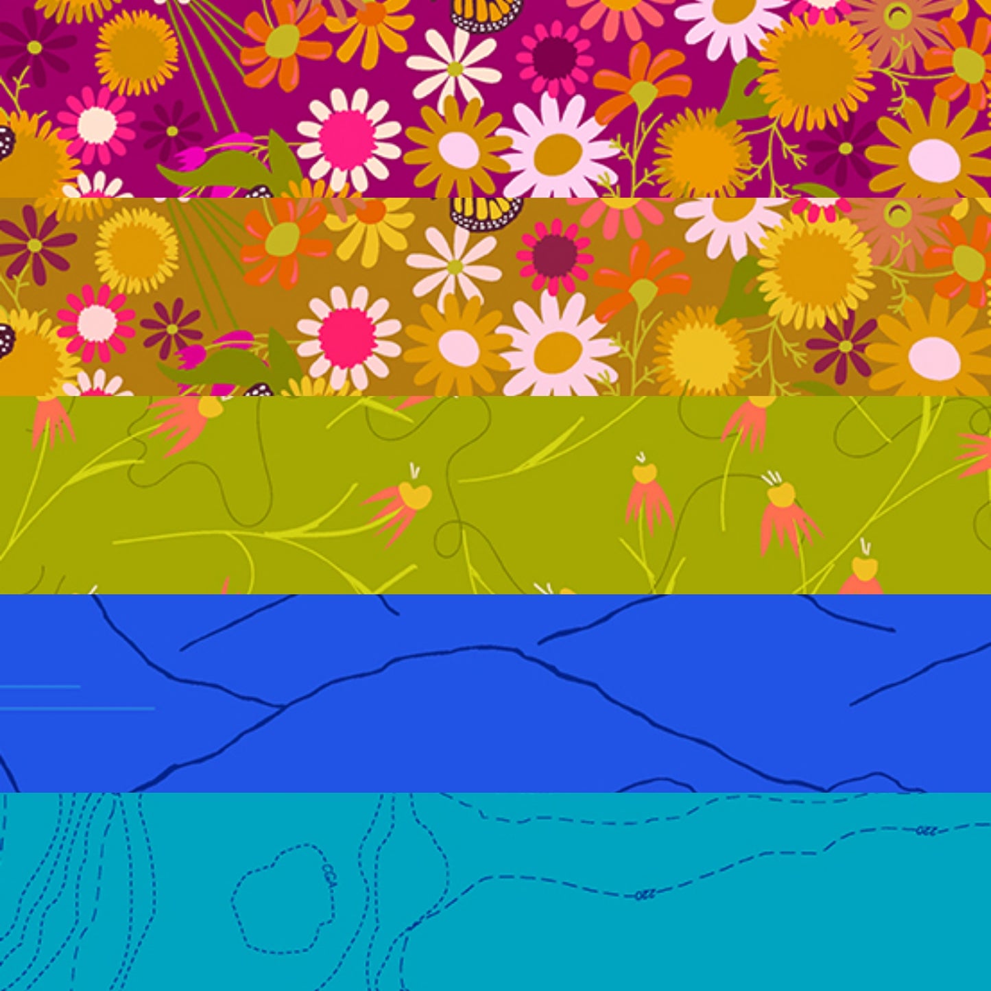 Wildflowers Fabric Collection - Alison Glass