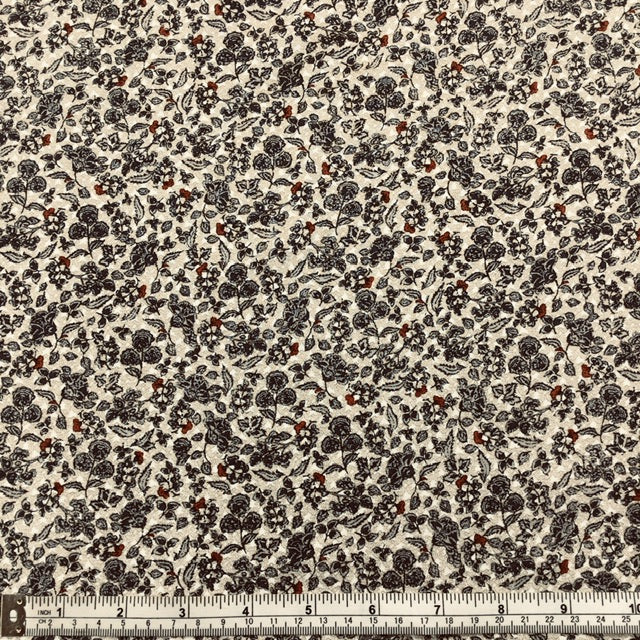 Viscose Fabric - Autumn Tea - Floral
