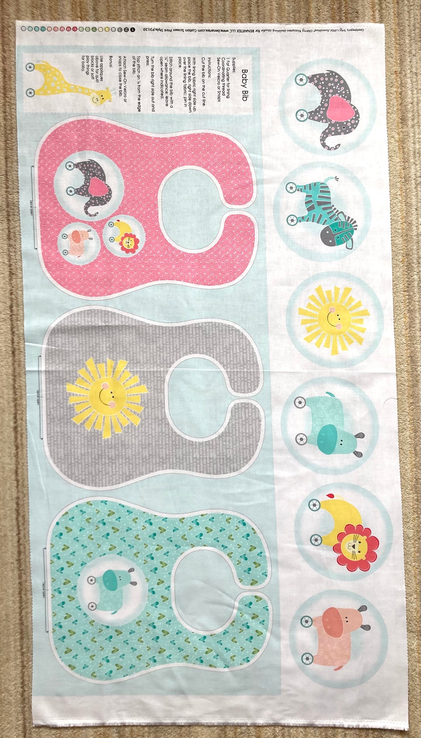 Baby Bib - Panel - My Little Sunshine