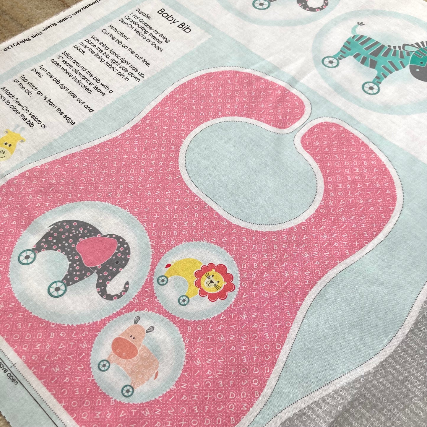 Baby Bib - Panel - My Little Sunshine