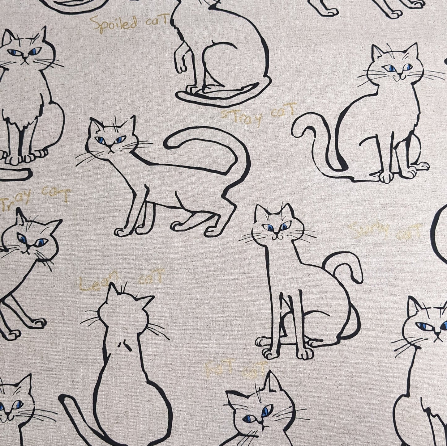 Allover Cats - Natural