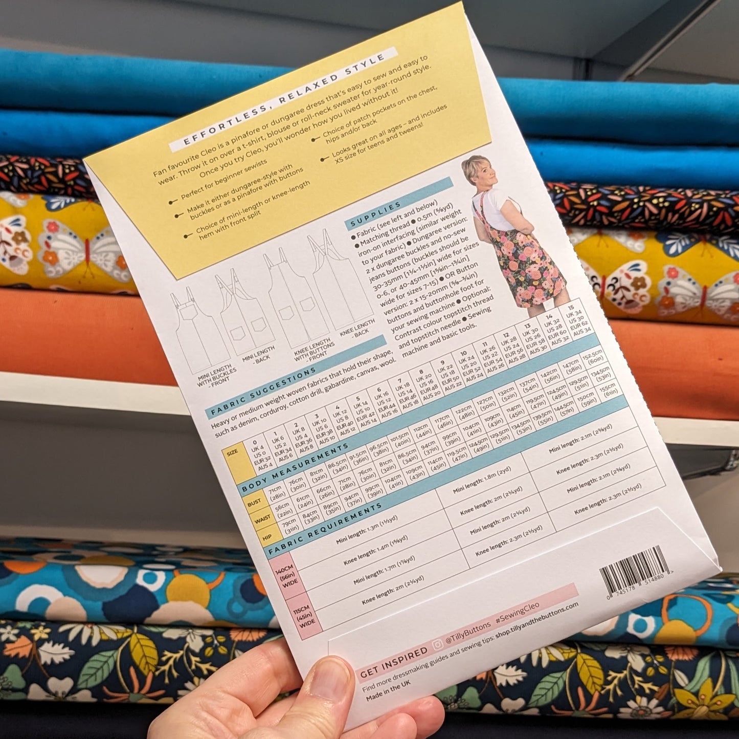 Tilly and the Buttons - Cleo Dungaree Dress Pattern