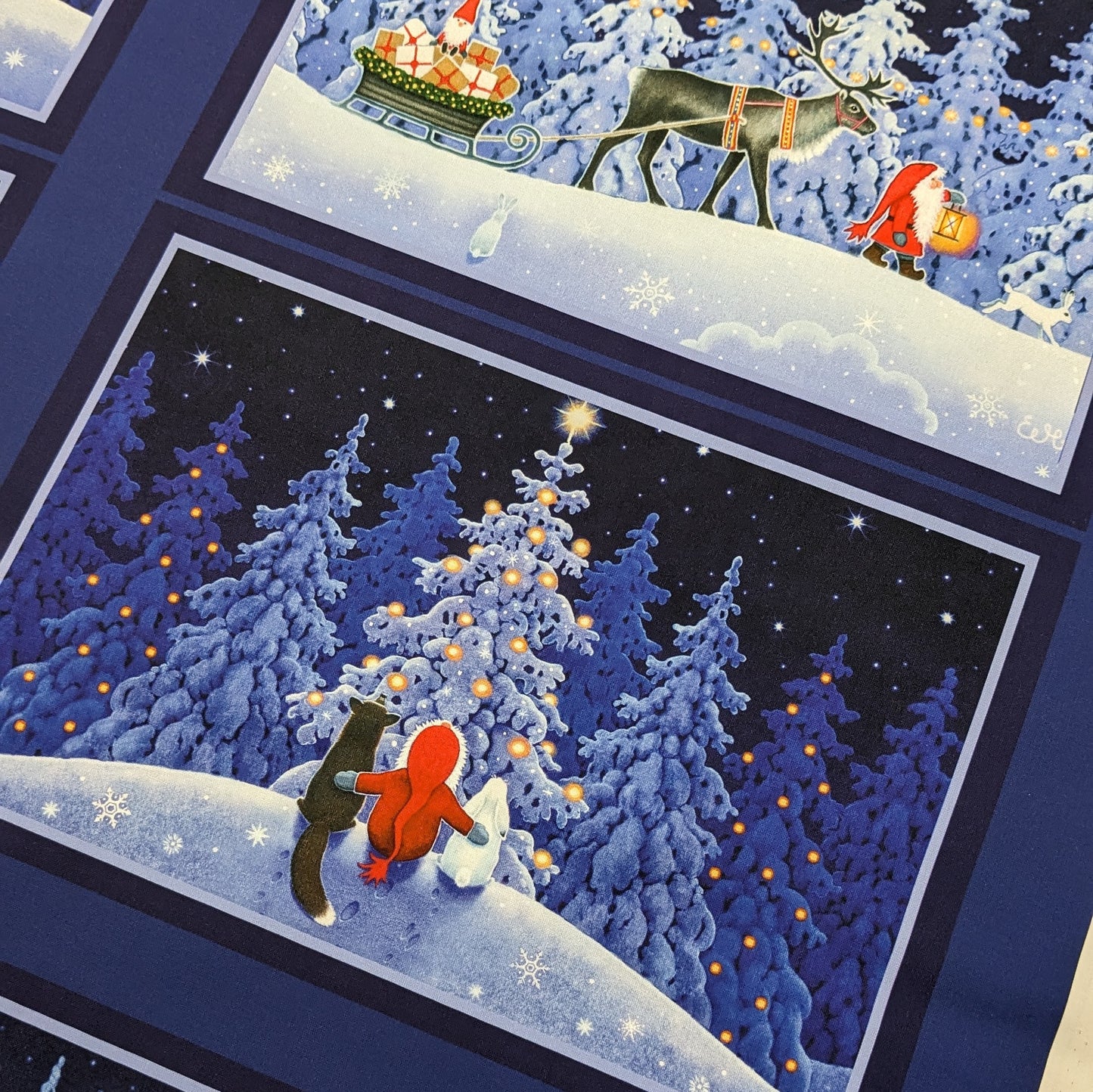 Lewis & Irene - Tomten's Forest Friends Placemats Panel
