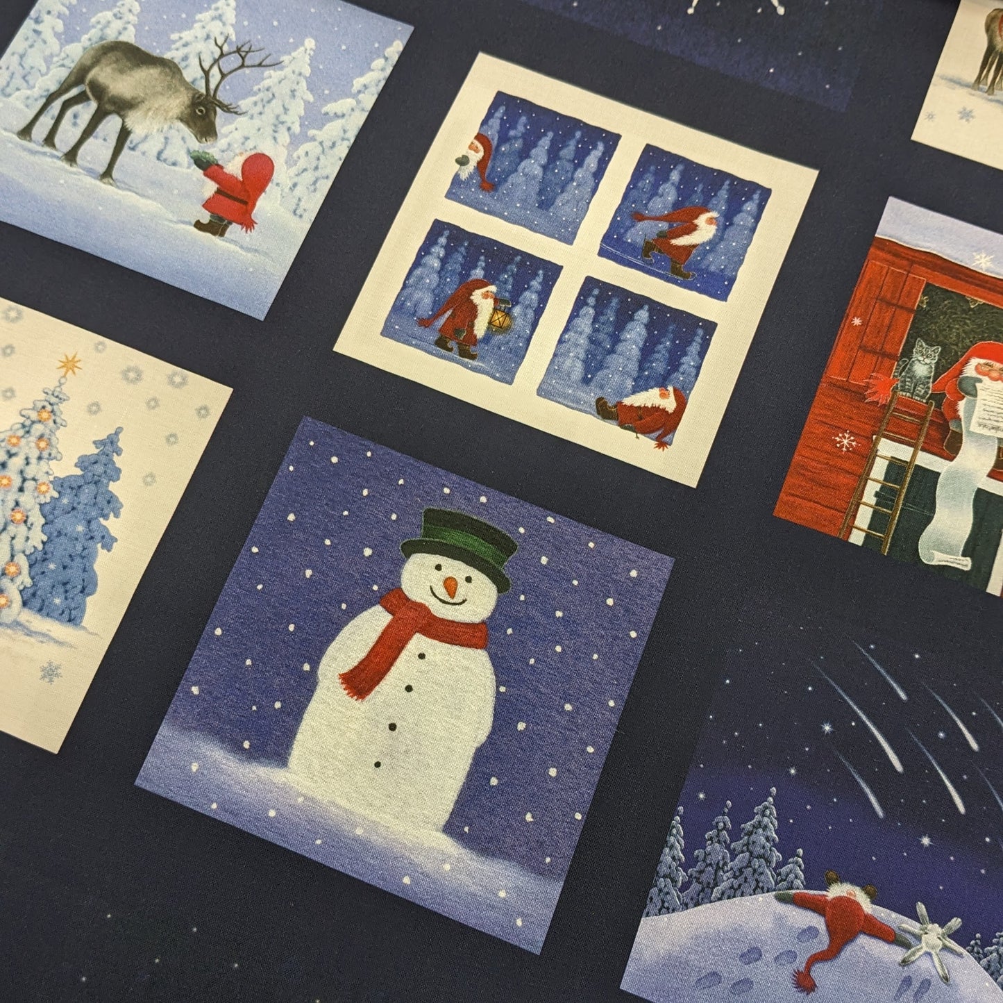 Lewis & Irene - Tomten's Forest Friends 5" Squares Panel