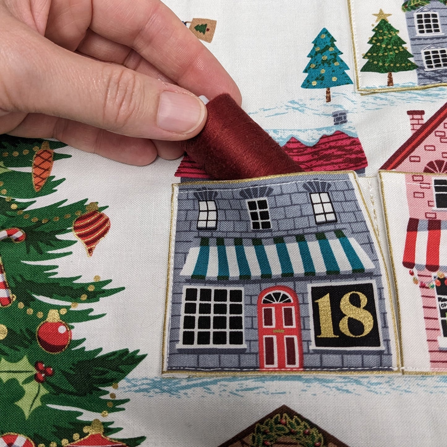 Makower - Skaters Advent Calendar Fabric Panel