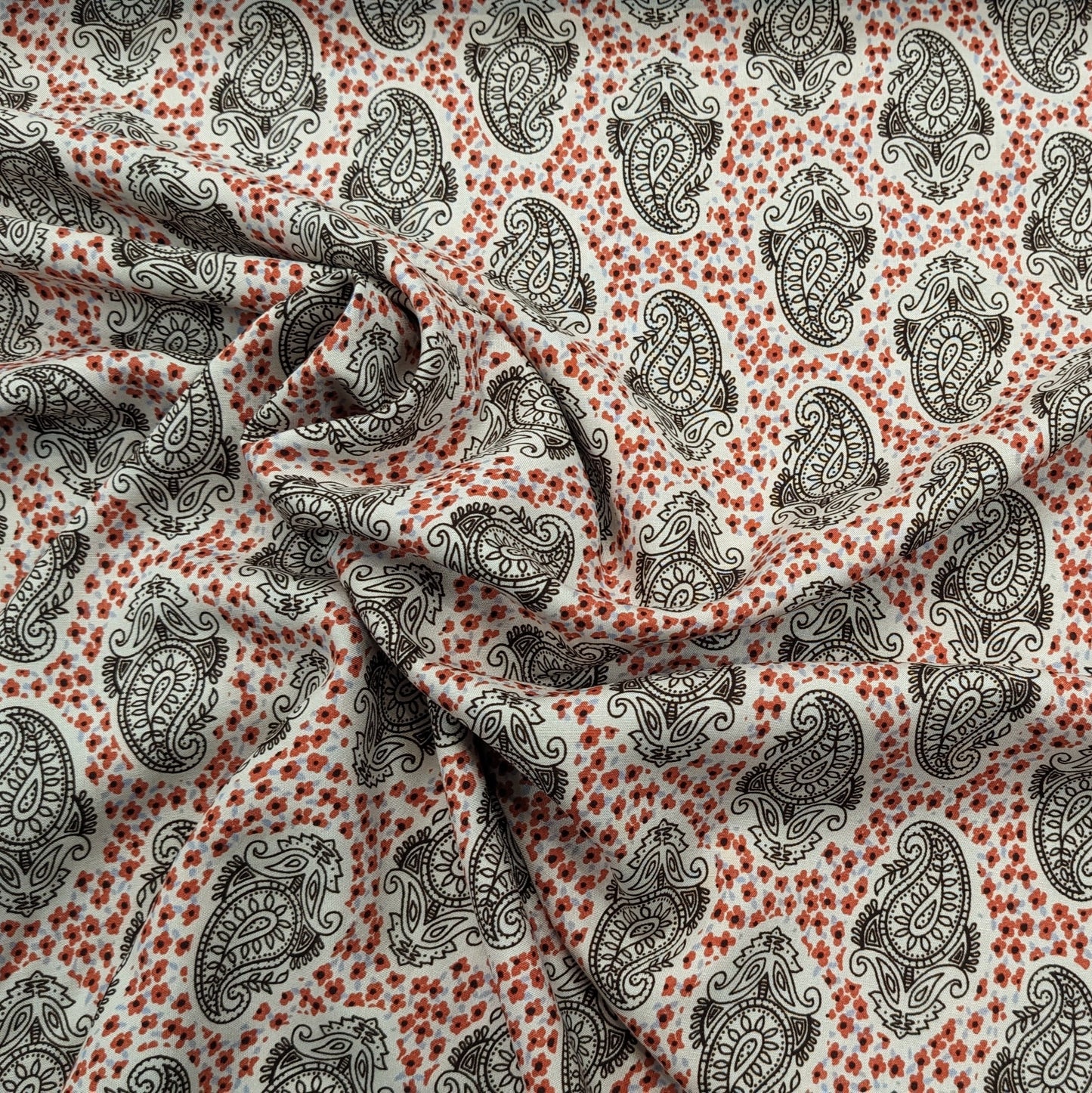 Viscose Fabric - Paisley Daisy