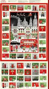 London Christmas Advent Calendar Panel - Makower