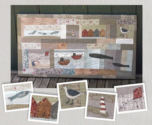 Janet Clare - Down Beside the Seaside wall Hanging Pattern