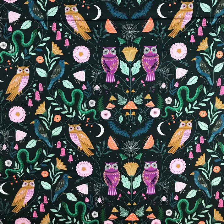 Dashwood Studios – Twilight - Owls and Snakes on Black