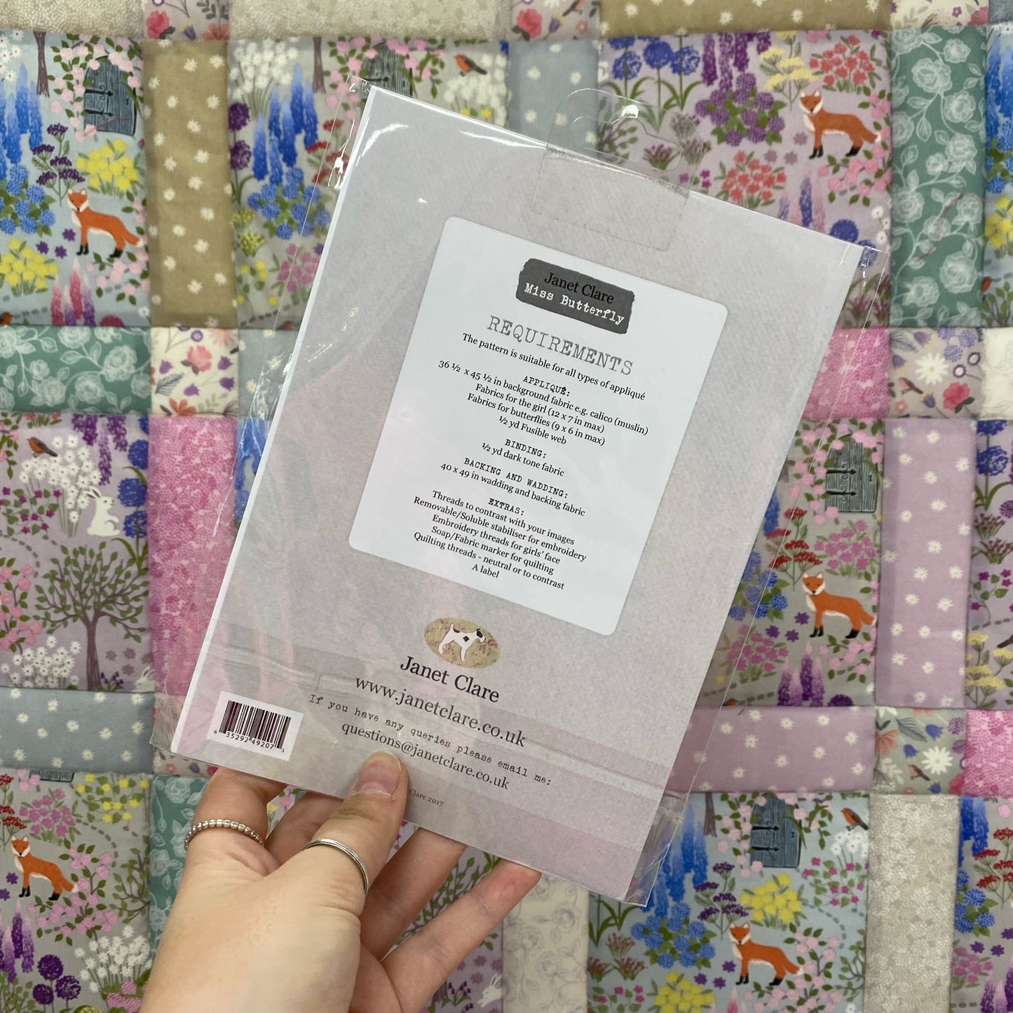 Janet Clare - Miss Butterfly Quilt Pattern