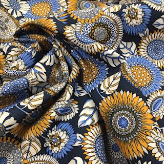 Cotton Poplin Fabric – Sunflowers