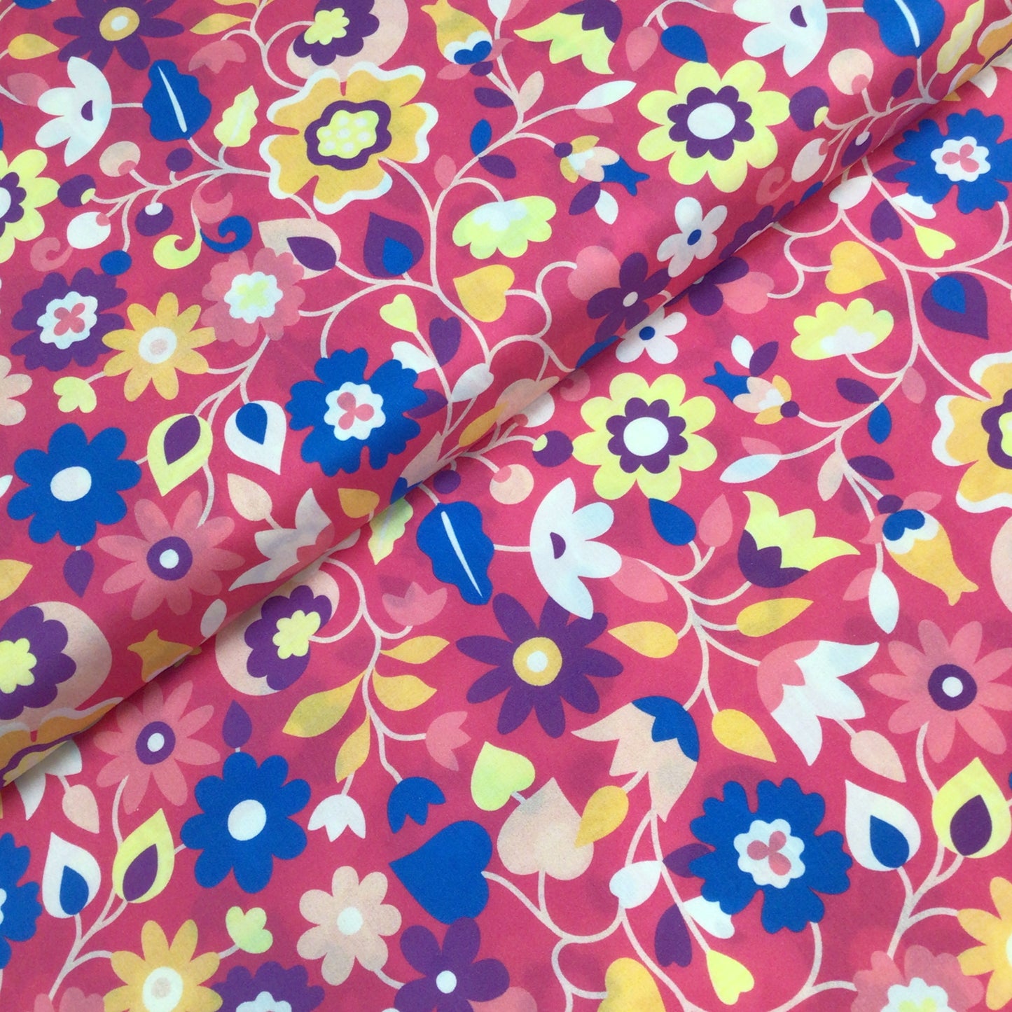 Cotton Lawn Fabric - Floral Pop