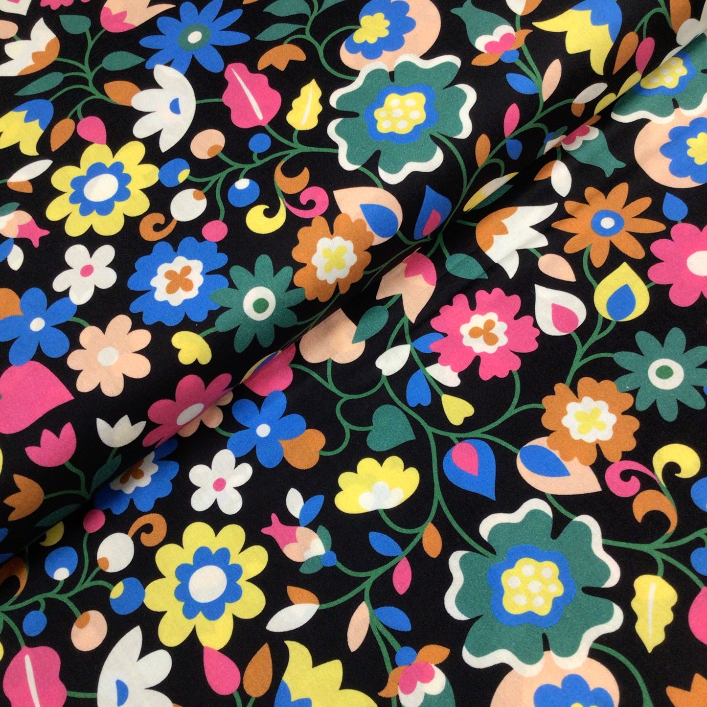 Cotton Lawn Fabric – Floral Pop