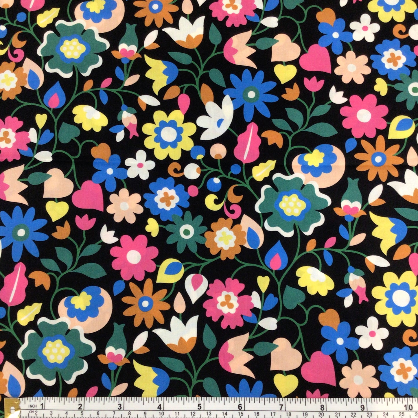 Cotton Lawn Fabric – Floral Pop