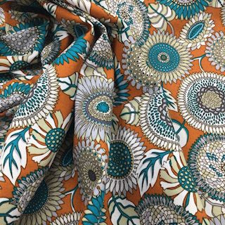 Cotton Poplin Fabric – Sunflowers