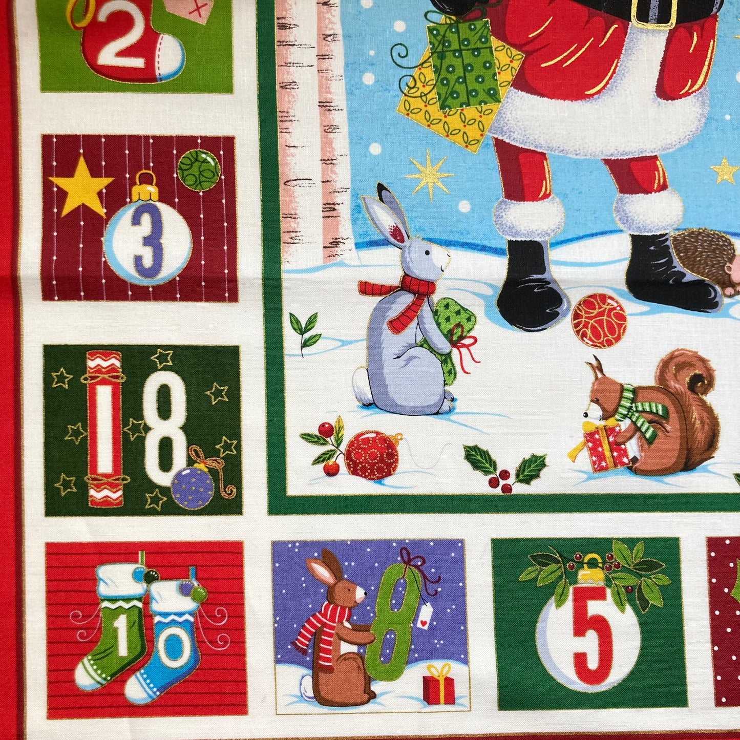 Merry Christmas Santa - Advent Calendar Panel - Makower