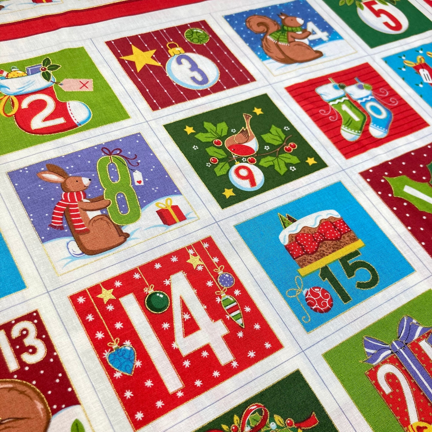 Merry Christmas Santa - Advent Calendar Panel - Makower