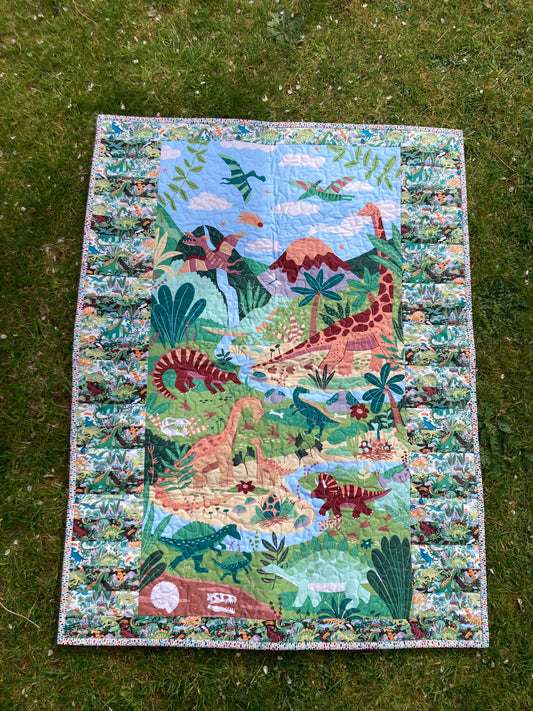 Prehistoric - Baby Quilt/ Lap Quilt - Sewing Kit