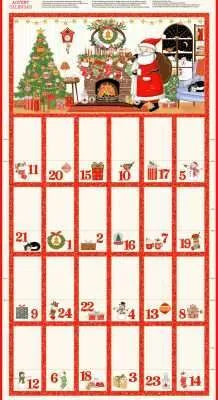 Jolly St Nick Advent  - Advent Calendar Panel - Makower