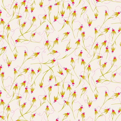 Alison Glass - Wildflowers - Coneflowers on Linen